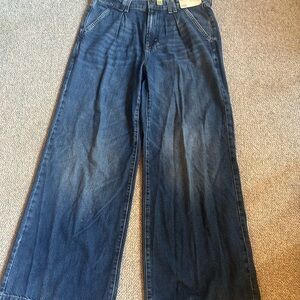 Brand new a.n.a High-Rise Wide-Leg Jeans in Blue